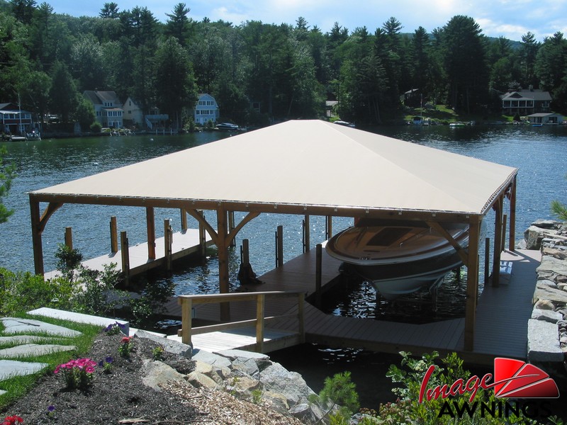 custom boathouse & dock canopies 12